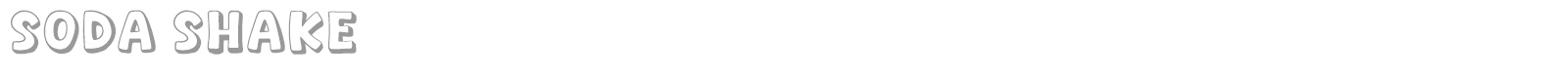 Soda Shake font preview